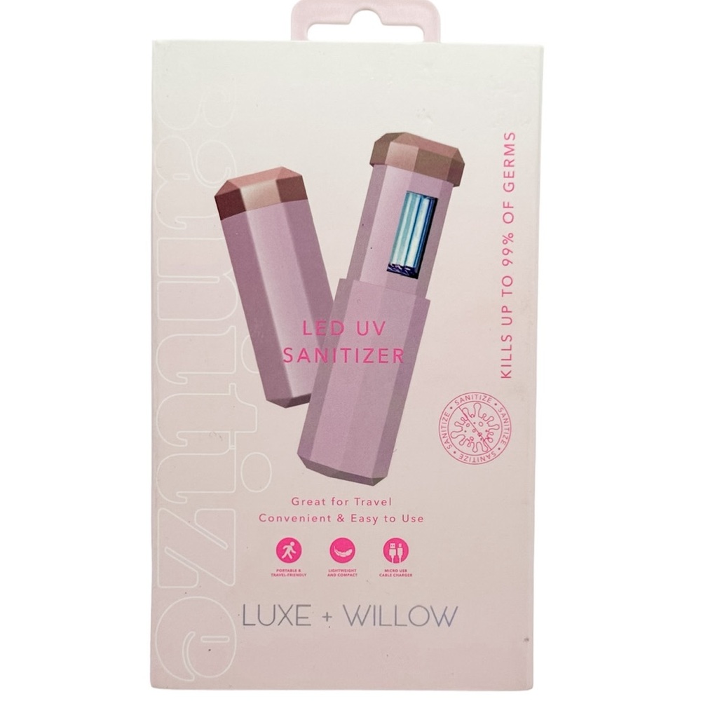 Luxe + Willow LED UV Sanitizer Blush Pink